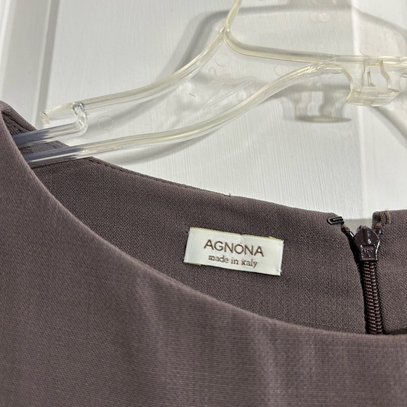 Agnona Cap Sleeve Fitted Cashmere Midi Dress Size 42 - Picture 6 of 11